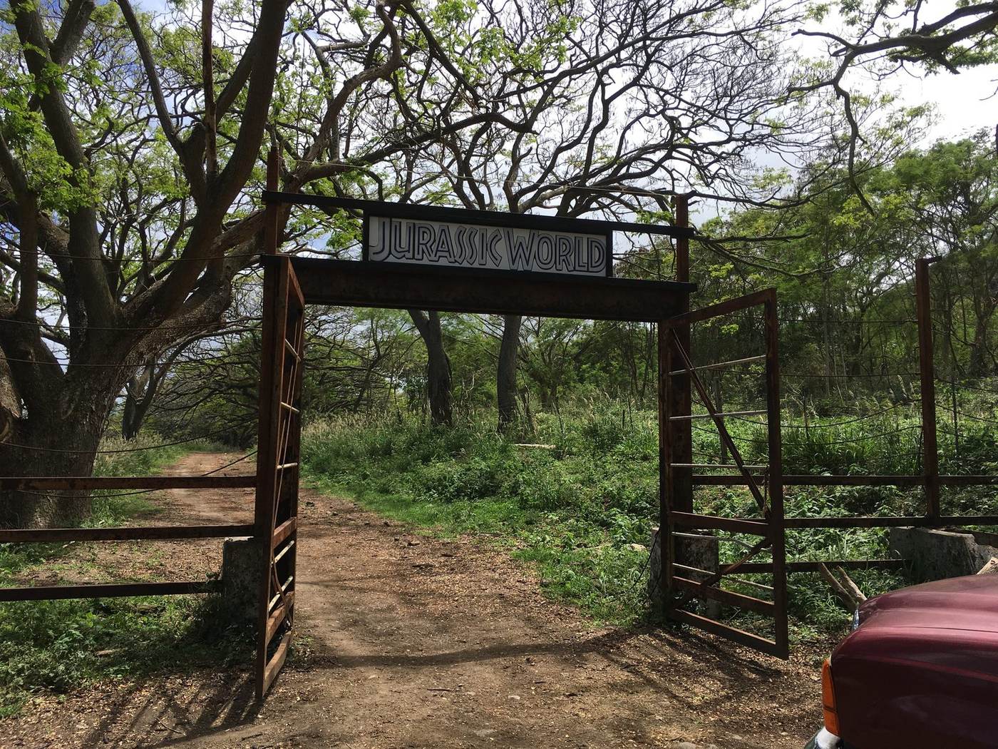 Custom gate built by PADDCO LLC for Jurassic World at Kualoa Ranch